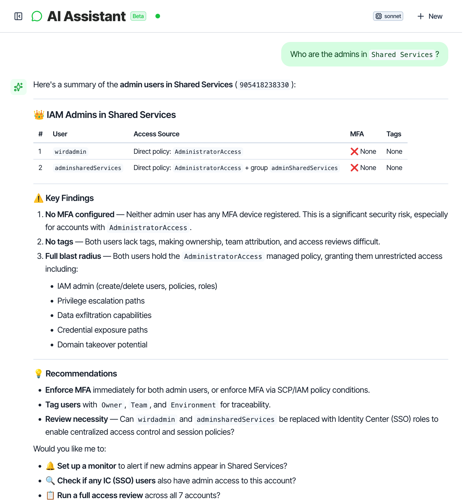 Who are the admins in Shared Services?